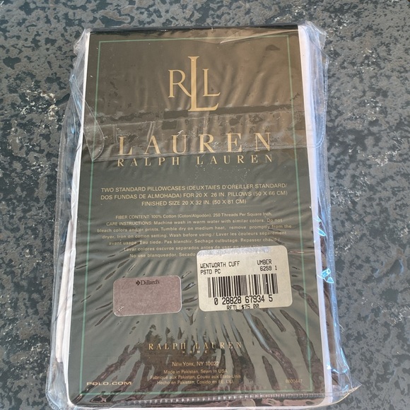 Ralph Lauren standard pillowcases - Picture 3 of 4